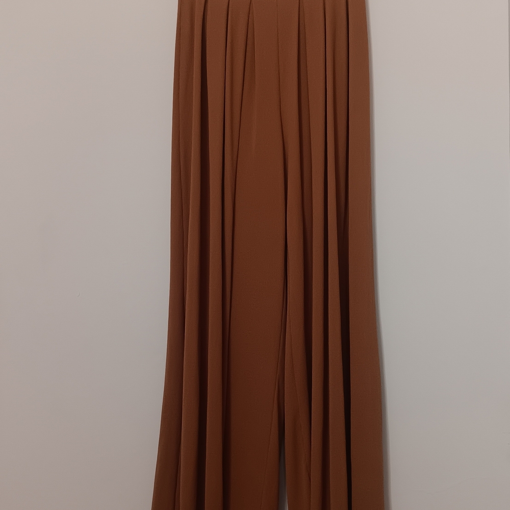 Privy Wide Leg Pants Set in Tan Color